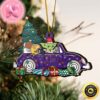 NCAA LSU Tigers And Grinch Christmas Ornament Custom Your Name