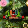 NCAA Miami Hurricanes Mickey Mouse Christmas Ornament