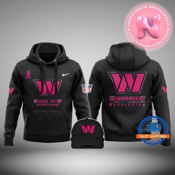 NFL Washington Commanders Crucial Catch Pink Breast Cancer Awareness Unisex T-Shirt Hoodie