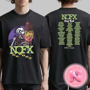 NOFX Big Cream Final Tour Location 1983-2024 Two Sides Unisex T-Shirt