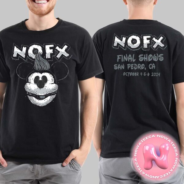 NOFX Final Tour At San Pedro CA On October 4-5-6 2024 Kinky Willie Mickey Mouse Punk Rock Twist Two Sides Unisex T-Shirt