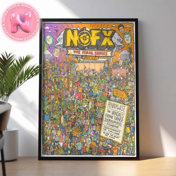 NOFX The Final Show Day 3 For San Pedro CA On Sunday October 6th 2024 Home Decor Poster Canvas