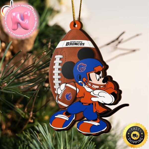 NCAA Boise State Broncos Mickey Mouse Christmas Tree Decorations Ornament