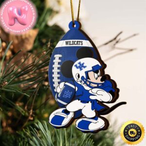 NCAA Kentucky Wildcats Mickey Mouse Christmas Ornament