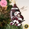 NCAA Mississippi State Bulldogs Grinch Christmas Ornament Personalized Your Name