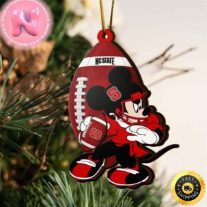 Ncaa Nc State Wolfpack Mickey Mouse Christmas Ornament