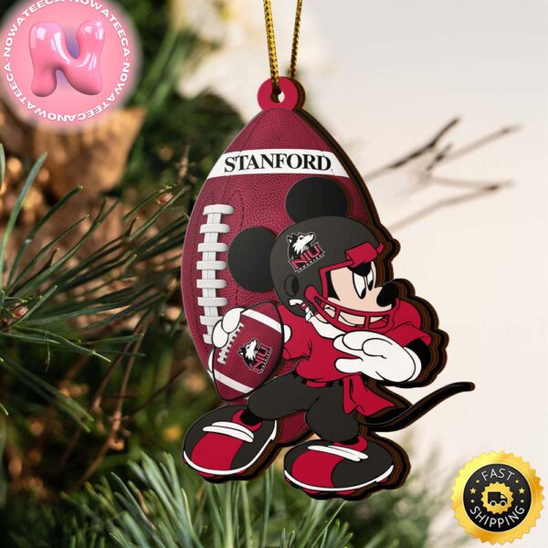 Ncaa Northern Illinois Huskies Mickey Mouse Christmas Ornament