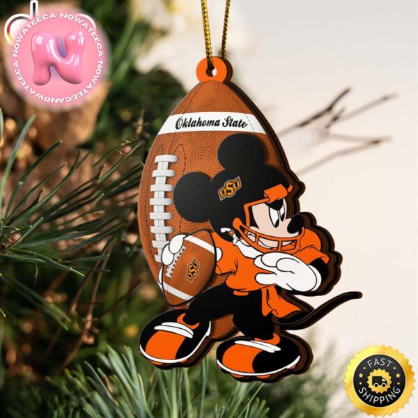 NCAA Oklahoma State Cowboys Mickey Mouse Christmas Tree Decorations Ornament