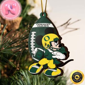 Ncaa Oregon Ducks Mickey Mouse Christmas Ornament