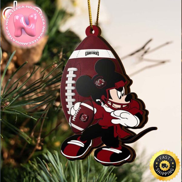 NCAA South Carolina Gamecocks Mickey Mouse Christmas Tree Decorations Ornament