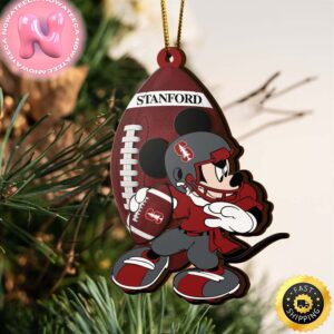 NCAA Stanford Cardinal Mickey Mouse Christmas Ornament