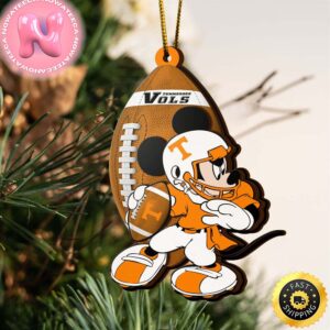 NCAA Tennessee Volunteers Mickey Mouse Christmas Ornament