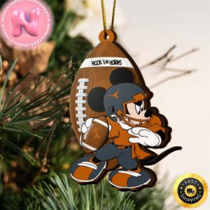 Ncaa Texas Longhorns Mickey Mouse Christmas Ornament