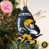 NCAA Wisconsin Badgers And Baby Yoda Christmas Tree Decorations Ornament