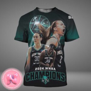 New York Liberty 2024 WNBA Champions Winner All Over Print Shirt