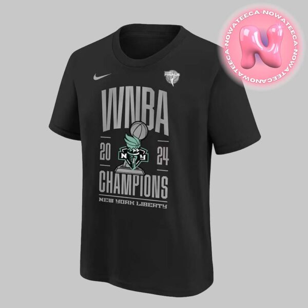 New York Liberty Nike Black 2024 WNBA Finals Champions Locker Room Unisex T-Shirt