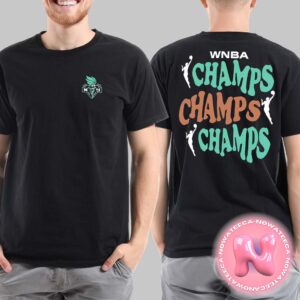 New York Liberty Spirit Jersey Black 2024 WNBA Finals Champions Two Sides Unisex T-Shirt