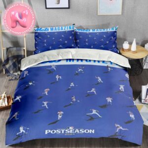 New York Mets 2024 MLB Postseason Magazine Bedding Set