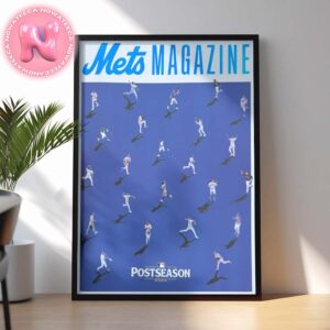 New York Mets 2024 MLB Postseason Magazine Home Decor Poster Canvas