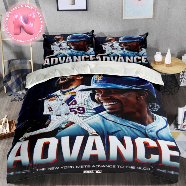 New York Mets Advance To The NLCS For The First Time Since 2025 Bedding Set