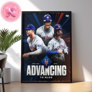 New York Mets Are Advancing To NLDS Bound 2024 MLB Home Decor Poster Canvas