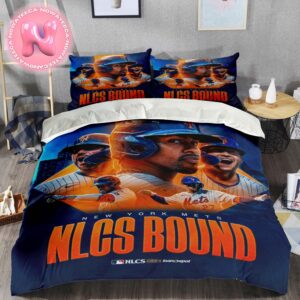 New York Mets Has Been Advanved To NLCS Bound MLB 2024 Bedding Set