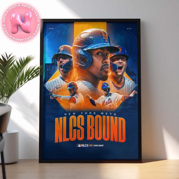 New York Mets Has Been Advanved To NLCS Bound MLB 2024 Home Decor Poster Canvas