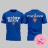 New York Mets Clinched October Ready Postseason 2024 MLB Two Sides All Over Print Shirt