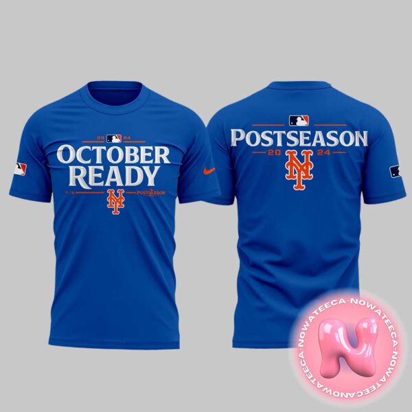 New York Mets October Ready Postseason 2024 MLB All Over Print Shirt