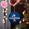 New York Yankees American League Champions 2024 MLB Clinched World Series Christmas Tree Decorations Ornament