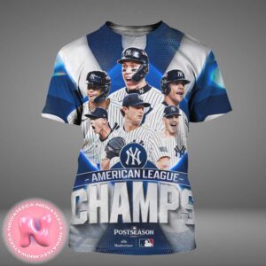 New York Yankees American League Champions 2024 MLB Clinched World Series All Over Print Shirt