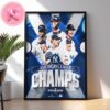 New York Yankees Are 2024 American League Champions MLB 2024 Clinched World Series Home Decor Poster Canvas