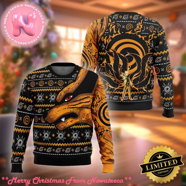 Nine Tails Mode Naruto Ugly Christmas Sweater