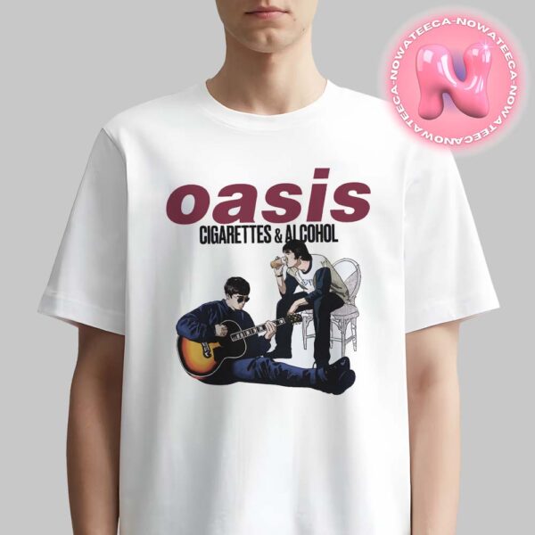 Oasis Cigarettes And Alcohol Illustration Unisex T-Shirt