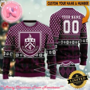 Personalized Burnley Football 3D Ugly Christmas Sweater