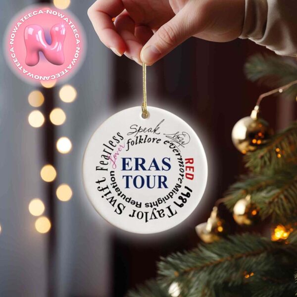 Personalized Taylor Swift The Eras Tour Ornament Custom Swiftie Fan Gifts 2023 Christmas Tree Decorations Ornament