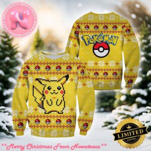 Pikachu Pokemon Ugly Christmas Sweater Xmas Gift For Holiday