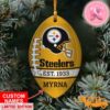 Pittsburgh Steelers NFL Baby Yoda Round Ornament