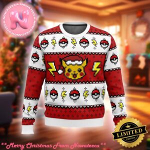 Pokemon Pikachu Ugly Christmas Sweater Gift For Holiday