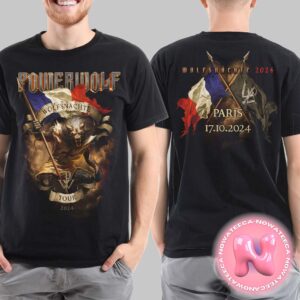 Powerwolf Paris Wolfsnaechte 2024 Two Sides Unisex T-Shirt