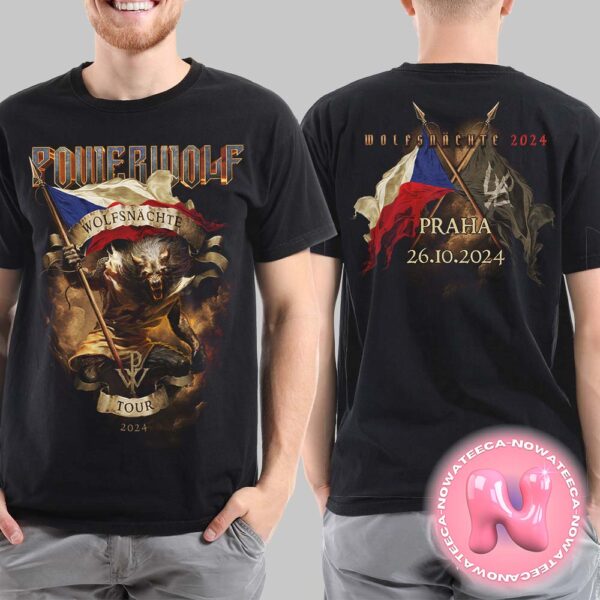 Powerwolf Prague Wolfsnaechte 2024 Two Sides Unisex T-Shirt