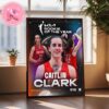 Rookie Of The Year From Caitlin Clark Indiana Fever 2024 WNBA Home Decor Poster Canvas