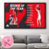 WNBA Caitlin Clark From Indiana Fever Is The Rookie Of The Year 2024 WNBA Home Decor Poster Canvas