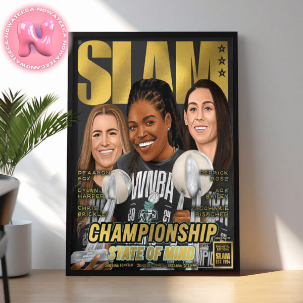 SLAM 253 New York Liberty Championship State Of Mind Gold Metal Version Home Decor Poster Canvas