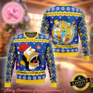 Santa Homer The Simpsons Ugly Christmas Sweater