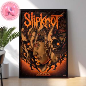 Slipknot Lima Peru On October 28th 2024 Costa 21 Home Decor Poster Canvas