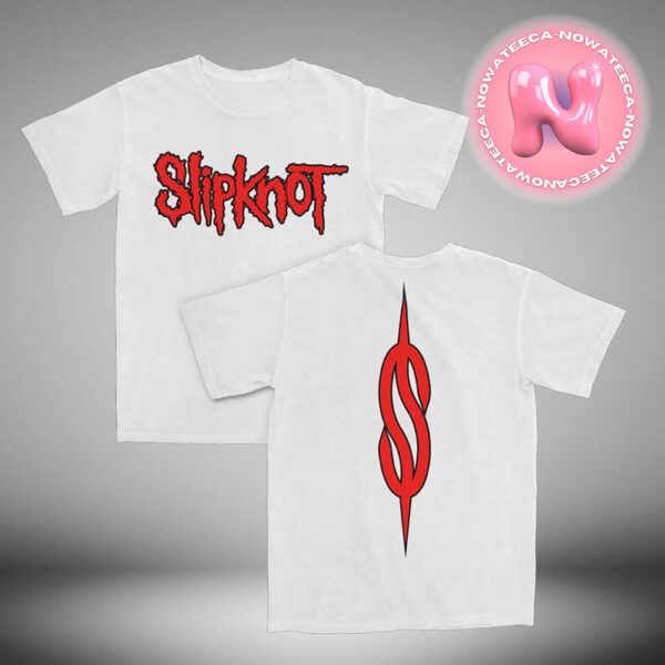 Slipknot Ritual S White Color With Official Red Logo Two Sides Unisex T-Shirt