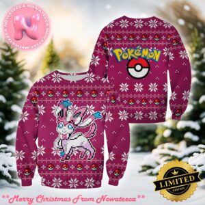 Sylveon Pokemon Ugly Christmas Sweater Xmas Gift For Holiday