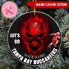 Tampa Bay Buccaneers NFL Baby Yoda Round Ornament