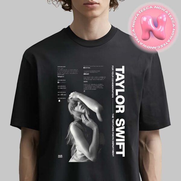 Taylor Swift For Your Consideration The Tortured Poets Department Banner For The 2025 Grammys Unisex T-Shirt